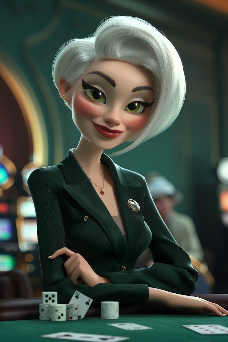Tampilan beranda pokerseri bernuansa oranye